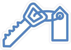 Room Key Vector Icon Style