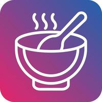 Soup Vector Icon Design