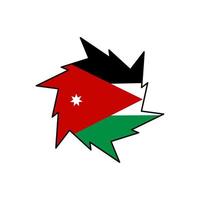 Jordan flag icon, illustration of national flag design with elegance concept, perfect for independence design vector