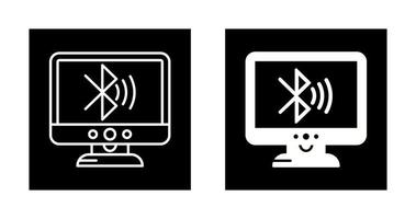 icono de vector de bluetooth lcd