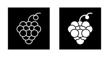 icono de vector de uvas