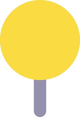 Round pushpin flat color ui icon. Identifying location on map. Route planning. Organize digital notes. Simple filled element for mobile app. Colorful solid pictogram. Vector isolated RGB illustration