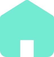 Home flat color ui icon. Open website homepage. Application, browser shortcut. Return to home screen. Simple filled element for mobile app. Colorful solid pictogram. Vector isolated RGB illustration