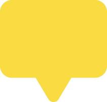 Leave note flat color ui icon. Social media notification. New message in chat alert. E book reader. Simple filled element for mobile app. Colorful solid pictogram. Vector isolated RGB illustration