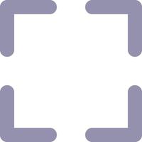 Full screen flat color ui icon. Video player bar. Media control. Changing display resolution. Enlarge. Simple filled element for mobile app. Colorful solid pictogram. Vector isolated RGB illustration