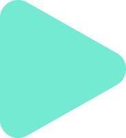 Play button flat color ui icon. Music player bar. Playing multimedia file. Playback. Watching video. Simple filled element for mobile app. Colorful solid pictogram. Vector isolated RGB illustration