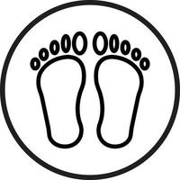 Footprint Vector Icon Style