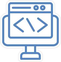 Web Development Vector Icon Style