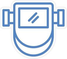 Welding Helmet Vector Icon Style