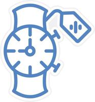 Wristwatch Sale Vector Icon Style