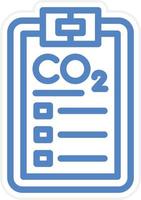 Carbon dioxide Report Vector Icon Style