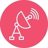 diseño de icono de vector de antena parabólica