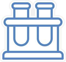 Test Tube Stand Vector Icon Style