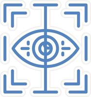 Eye Scanner Vector Icon Style