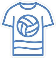 Deportes camisa vector icono estilo