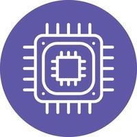 CPU Processor Vector Icon Design