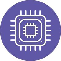 CPU Processor Vector Icon Design