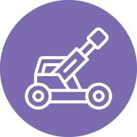 Army Artillery Vector Icon Design