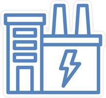 Electric Factory Vector Icon Style