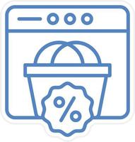 Online Discount Vector Icon Style