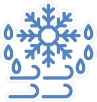 Cold Wave Vector Icon Style