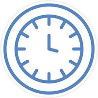 Wall Clock Vector Icon Style