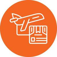 Air Shipping Vector Icon Design