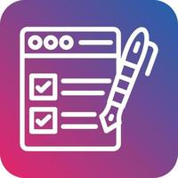 Task List Vector Icon Design