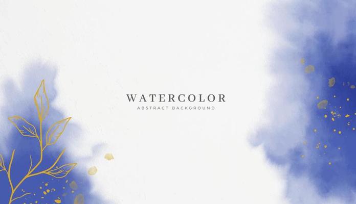 Abstract horizontal watercolor background. Neutral light colored empty space background illustration