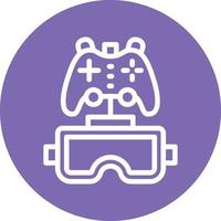 Vr Gaming Vector Icon Design