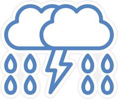 Thunder Vector Icon Style
