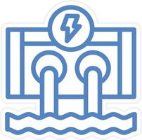 Hydro Power Vector Icon Style