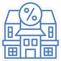 House Discount Vector Icon Style