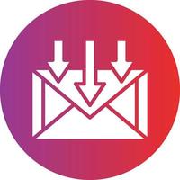 Inbox Vector Icon Design