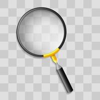 Realistic magnifying glass, Vector Illustration