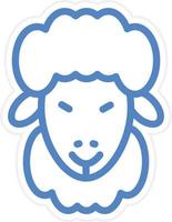 Sheep Vector Icon Style