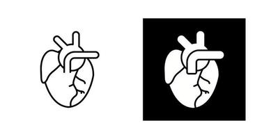 icono de vector de corazón médico