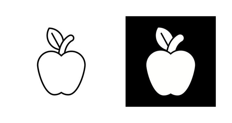 Apple Black And White Vector Art, Icons, and Graphics for Free Download