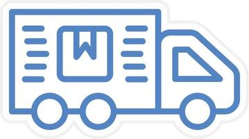 Delivery Truck Vector Icon Style