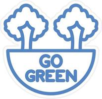 Go Green Vector Icon Style