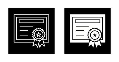 icono de vector de certificado