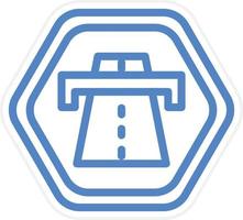 Motorway Vector Icon Style