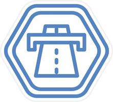 Motorway Vector Icon Style