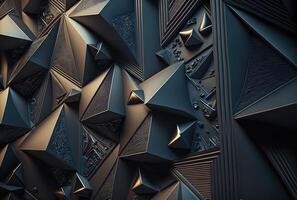 Polygonal abstract background. photo