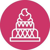 Cake Vector Icon Design