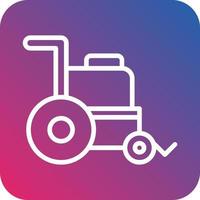 Wheelchair Vector Icon Design