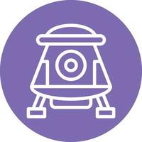 Space Capsule Vector Icon Design