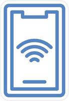 Mobile Wifi Vector Icon Style