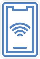 Mobile Wifi Vector Icon Style