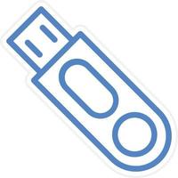 Usb Drive Vector Icon Style